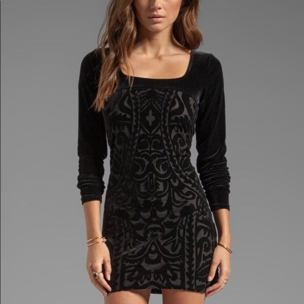 Free Peoples Boogie Nights Black Dress